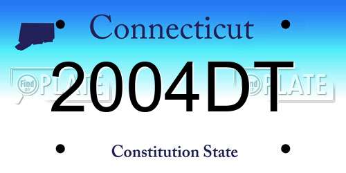 2004DT Connecticut License Plate