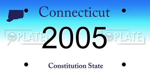 2005 Connecticut License Plate