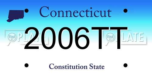 2006TT Connecticut License Plate