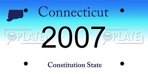 2007 Connecticut License Plate