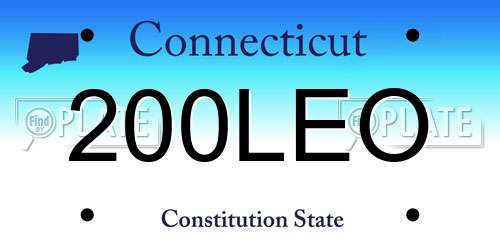 200LEO Connecticut License Plate
