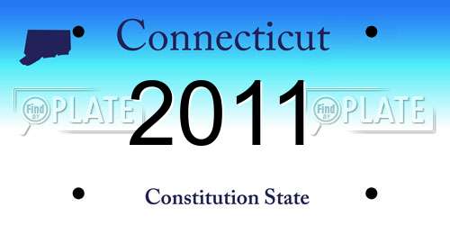 2011 Connecticut License Plate