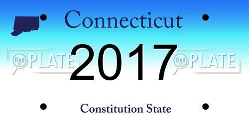 2017 Connecticut License Plate