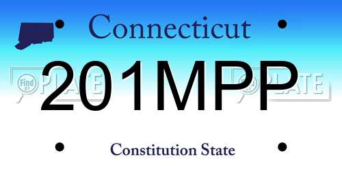 201MPP Connecticut License Plate