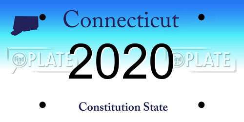 2020 Connecticut License Plate