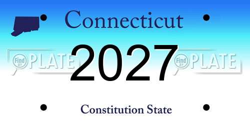 2027 Connecticut License Plate