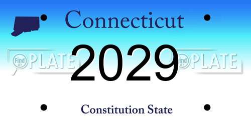 2029 Connecticut License Plate