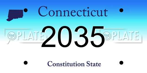 2035 Connecticut License Plate