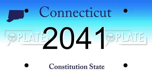 2041 Connecticut License Plate