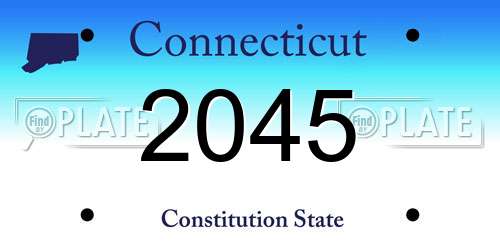 2045 Connecticut License Plate