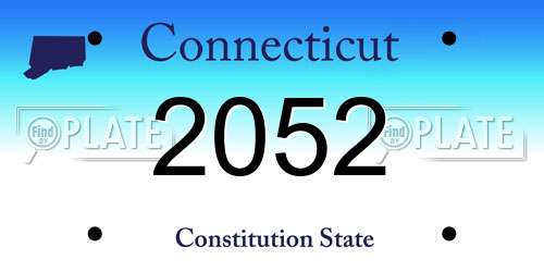 2052 Connecticut License Plate