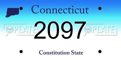 2097 Connecticut License Plate