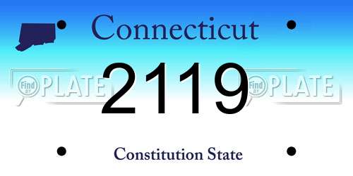 2119 Connecticut License Plate