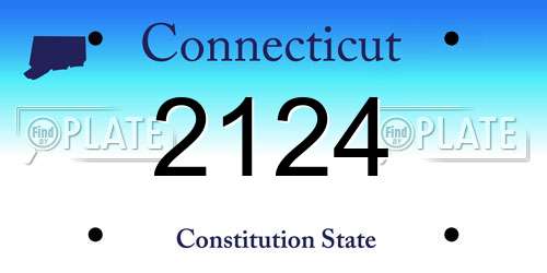 2124 Connecticut License Plate