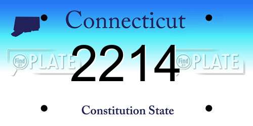 2214 Connecticut License Plate