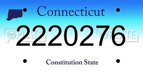2220276 Connecticut License Plate