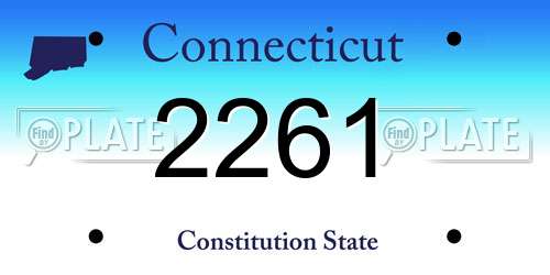 2261 Connecticut License Plate