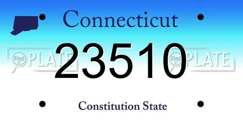 23510 Connecticut License Plate
