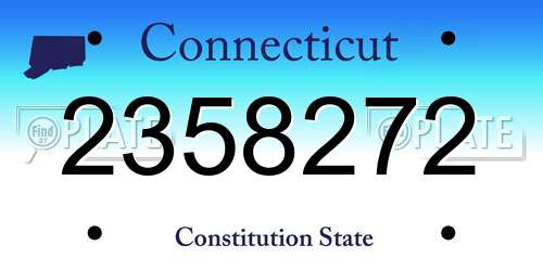 2358272 Connecticut License Plate