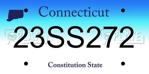 23SS272 Connecticut License Plate