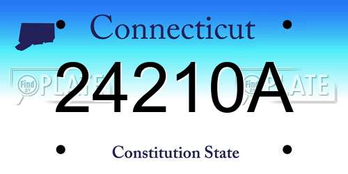 24210A Connecticut License Plate
