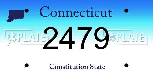 2479 Connecticut License Plate