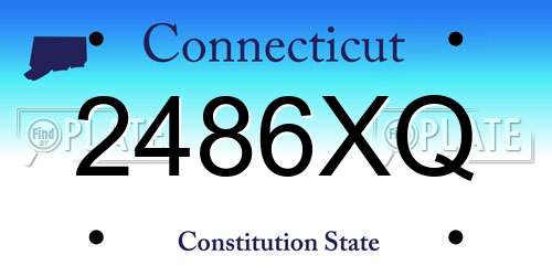 2486XQ Connecticut License Plate