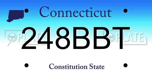 248BBT Connecticut License Plate