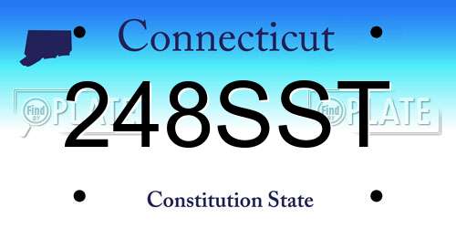 248SST Connecticut License Plate