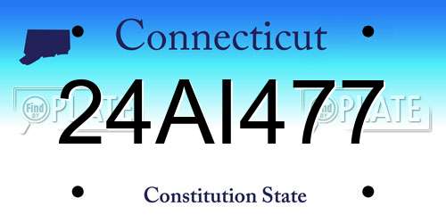 24AI477 Connecticut License Plate