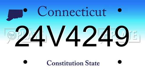 24V4249 Connecticut License Plate