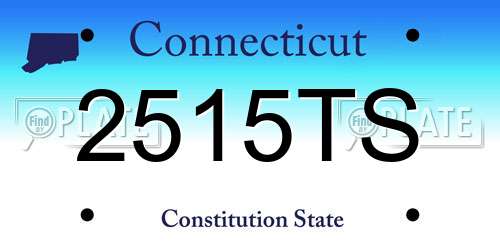 2515TS Connecticut License Plate