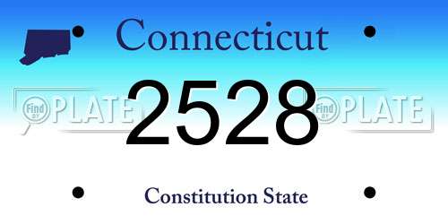 2528 Connecticut License Plate