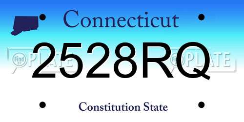 2528RQ Connecticut License Plate