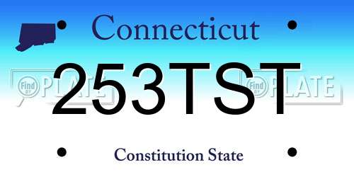 253TST Connecticut License Plate