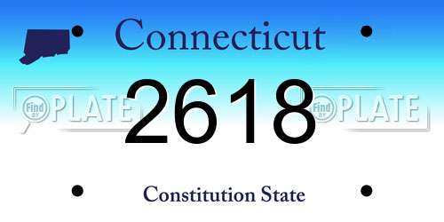 2618 Connecticut License Plate