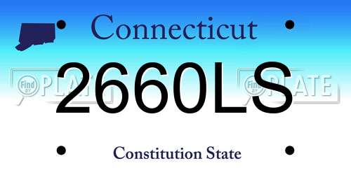2660LS Connecticut License Plate