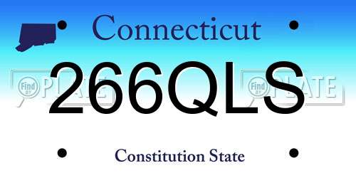 266QLS Connecticut License Plate