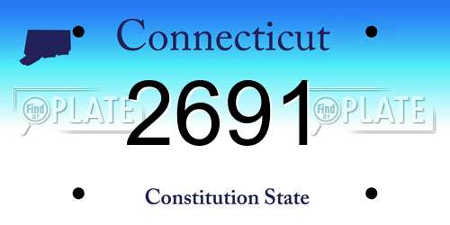 2691 Connecticut License Plate