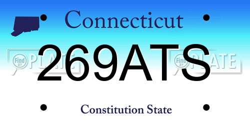 269ATS Connecticut License Plate