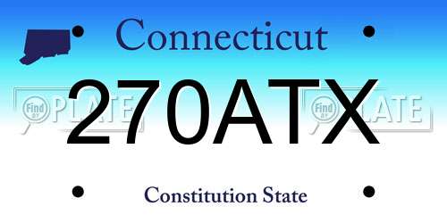 270ATX Connecticut License Plate