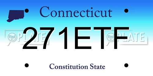 271ETF Connecticut License Plate