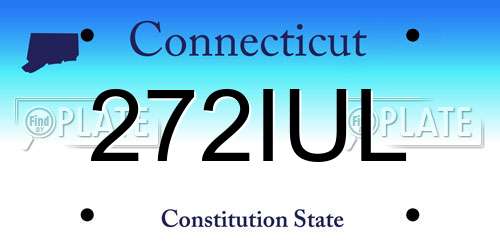 272IUL Connecticut License Plate