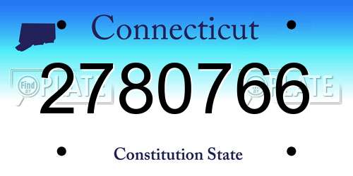 2780766 Connecticut License Plate
