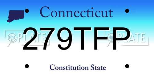 279TFP Connecticut License Plate