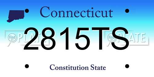 2815TS Connecticut License Plate