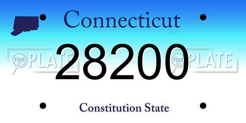 28200 Connecticut License Plate