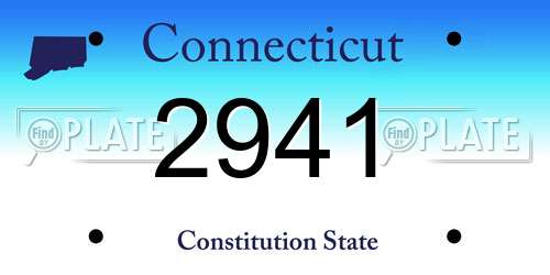 2941 Connecticut License Plate