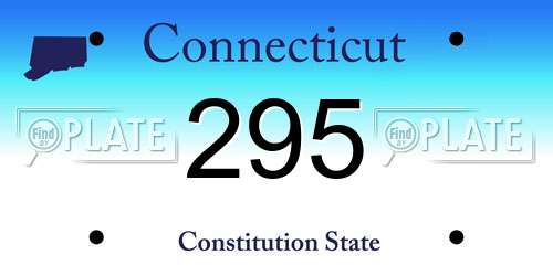 295 Connecticut License Plate