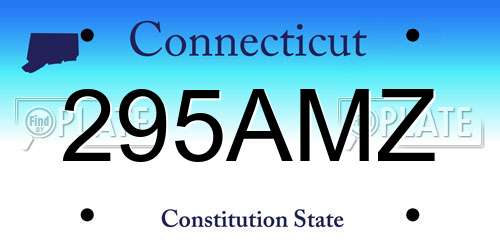 295AMZ Connecticut License Plate